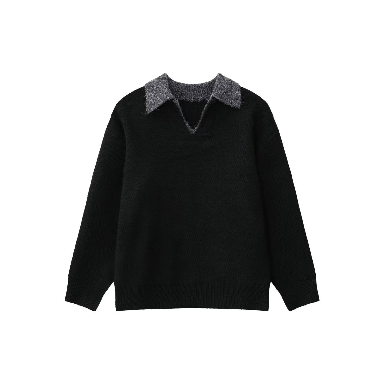 Unisex Winter Retro Polo Collar Knit Sweater - Thick, Loose & Warm XL чорний
Unisex Winter Retro Polo Collar Knit Sweater - Thick, Loose & Warm XL чорний