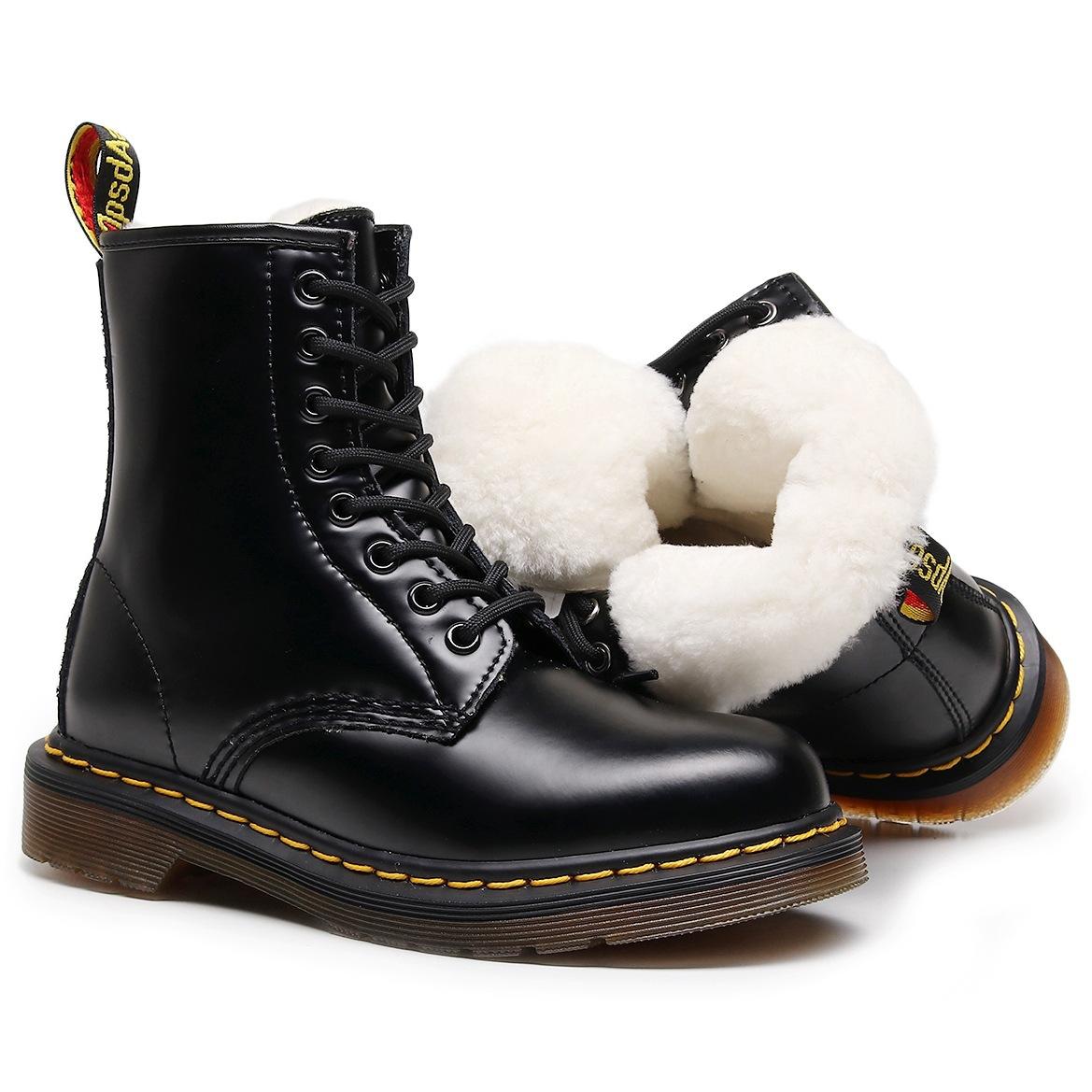 Ботинки-берцы из натуральной шерсти, классические ботинки из жесткой кожи с открытым краем, короткие ботинки с бусинами, мужские и женские ботинки-локомотивы с толстым плюшем 35
Ботинки-берцы из натуральной шерсти, классические ботинки из жесткой кожи с открытым краем, короткие ботинки с бусинами, мужские и женские ботинки-локомотивы с толстым плюшем 35