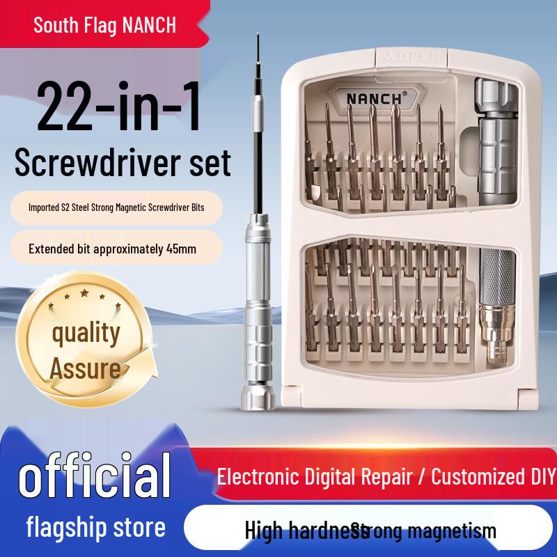 23-in-1 Precision S2 Steel Screwdriver Set for Digital Repair (White) 23-in-1 Candy Blue Ejector
23-in-1 Precision S2 Steel Screwdriver Set for Digital Repair (White) 23-in-1 Candy Blue Ejector