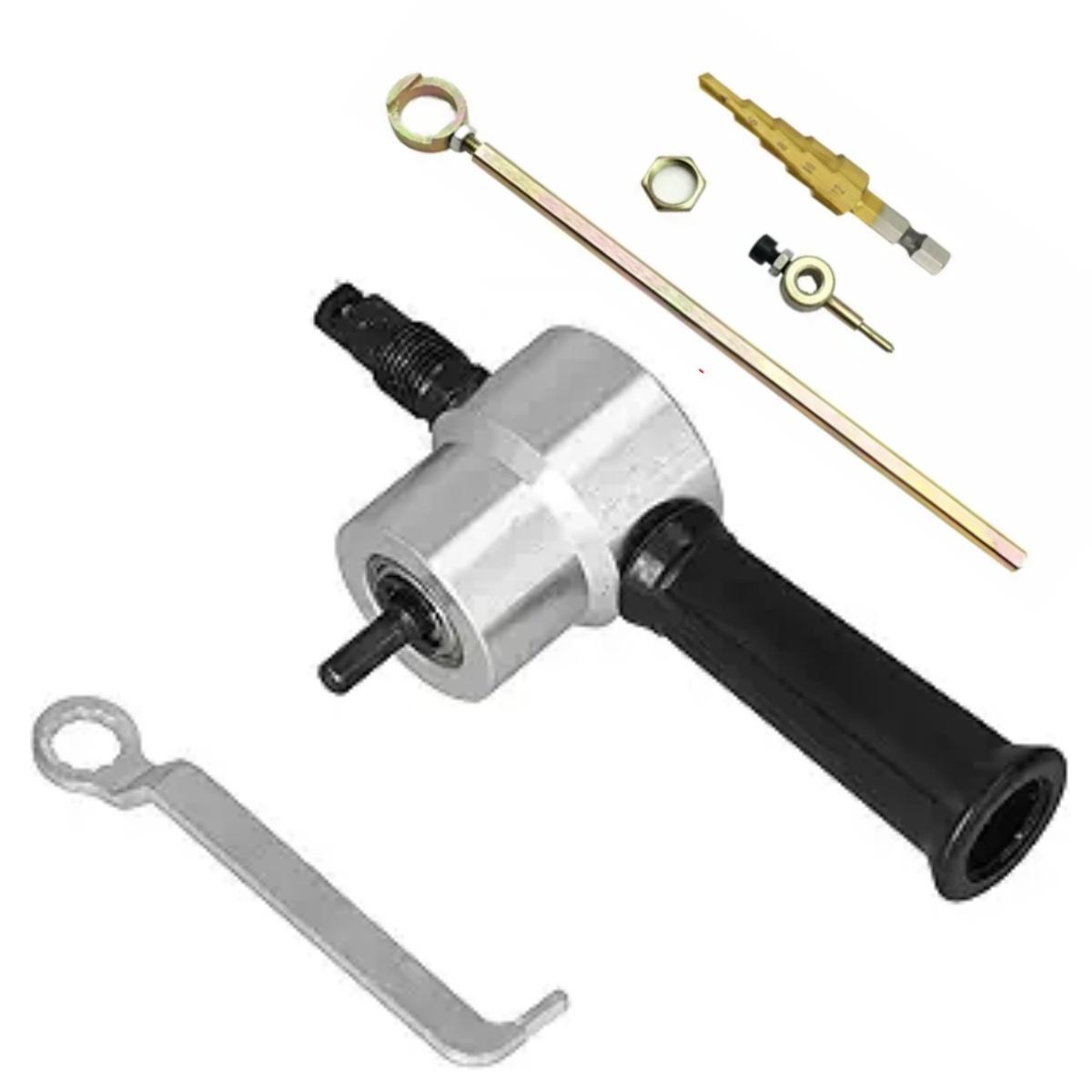 Universal Drill Attachment Metal Nibbler Cutter for Sheet Steel, Efficiency Sheet Metal Cutting Tool,Sheet Metal Nibbler Cutter
Universal Drill Attachment Metal Nibbler Cutter for Sheet Steel, Efficiency Sheet Metal Cutting Tool,Sheet Metal Nibbler Cutter