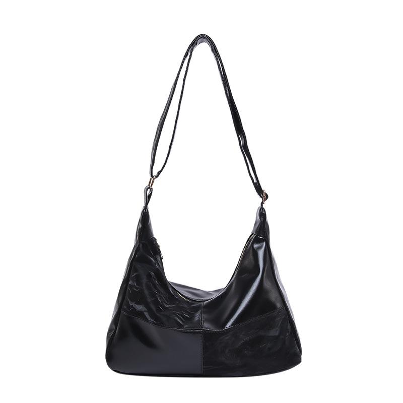 Retro fashion splicing shoulder bag women s soft leather texture versatile messenger bag popular tote bag one size fits all
Retro fashion splicing shoulder bag women s soft leather texture versatile messenger bag popular tote bag one size fits all