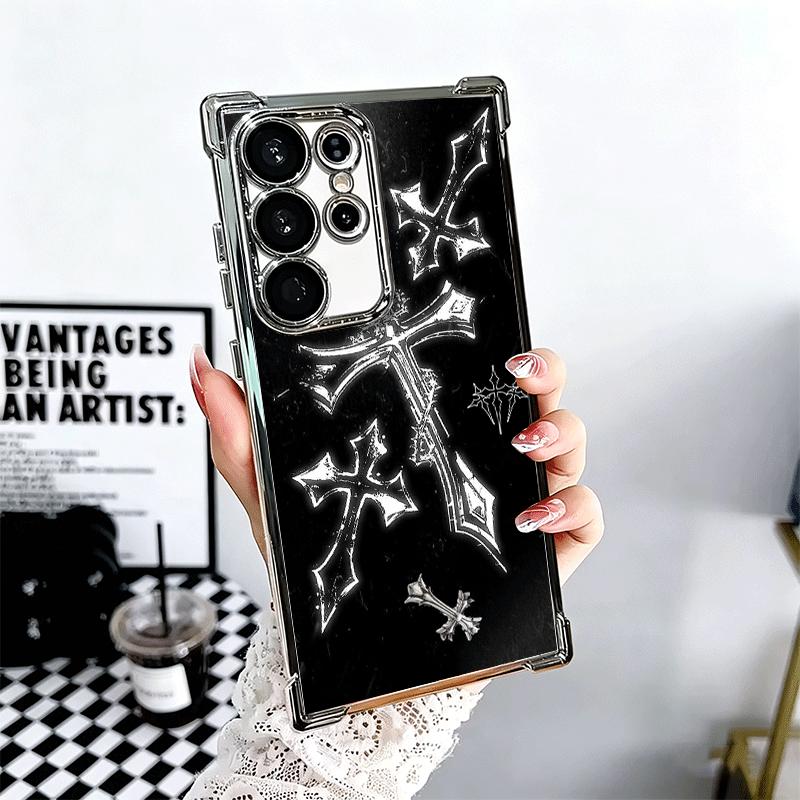 Gothic Cyber Sigil Cross Soft Phone Case For Samsung Galaxy S26 Ultra S25 Edge S24 FE S23 Plus S22 S21 + S20 Plating Anti-Fall F Samsung S24
Gothic Cyber Sigil Cross Soft Phone Case For Samsung Galaxy S26 Ultra S25 Edge S24 FE S23 Plus S22 S21 + S20 Plating Anti-Fall F Samsung S24