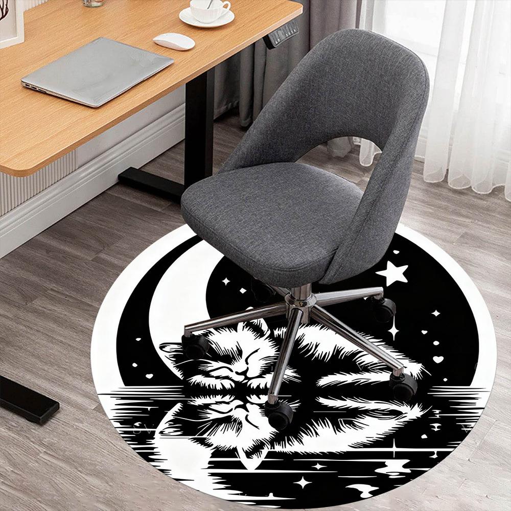 1pc cat moon Round Chair mat office Area Rug - Non-Slip, Floor Mat for Office, Bedroom, Ideal home decor gift p0105057 80cm
1pc cat moon Round Chair mat office Area Rug - Non-Slip, Floor Mat for Office, Bedroom, Ideal home decor gift p0105057 80cm