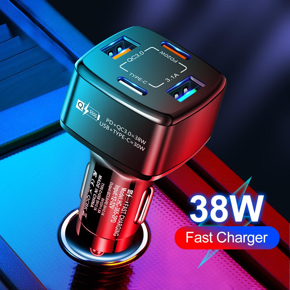 68 Вт PD 2 USB Автомобильное быстрое зарядное устройство Прикуриватель Разъем для зарядки QC 3,0 Разветвитель быстрого зарядного устройства для iPhone Huawei Xiaomi
68 Вт PD 2 USB Автомобильное быстрое зарядное устройство Прикуриватель Разъем для зарядки QC 3,0 Разветвитель быстрого зарядного устройства для iPhone Huawei Xiaomi