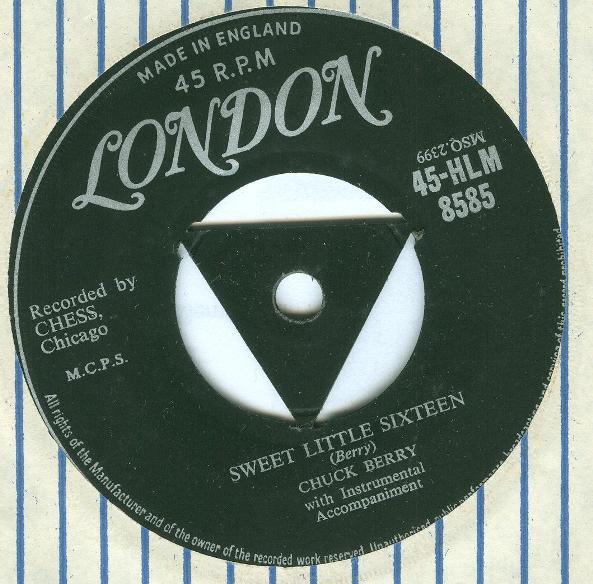 7inch Record CHUCK BERRY - Sweet Little Sixteen / Reelin And 45HLM8585 London Records 1958 UK Rock Used
7inch Record CHUCK BERRY - Sweet Little Sixteen / Reelin And 45HLM8585 London Records 1958 UK Rock Used