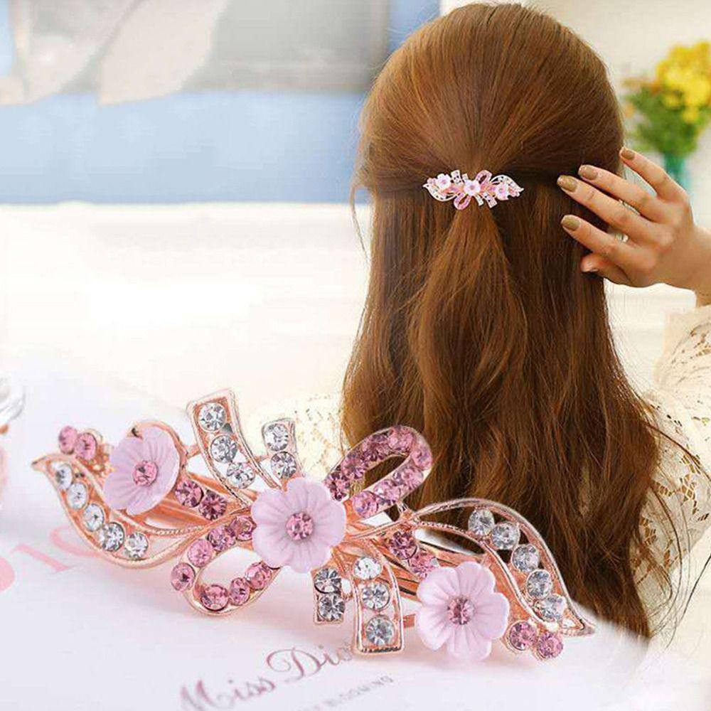 Alloy Rhinestone Spring Clip Women Hair Accessories Korean Style Hair Wear Flower Hair Clip
Alloy Rhinestone Spring Clip Women Hair Accessories Korean Style Hair Wear Flower Hair Clip