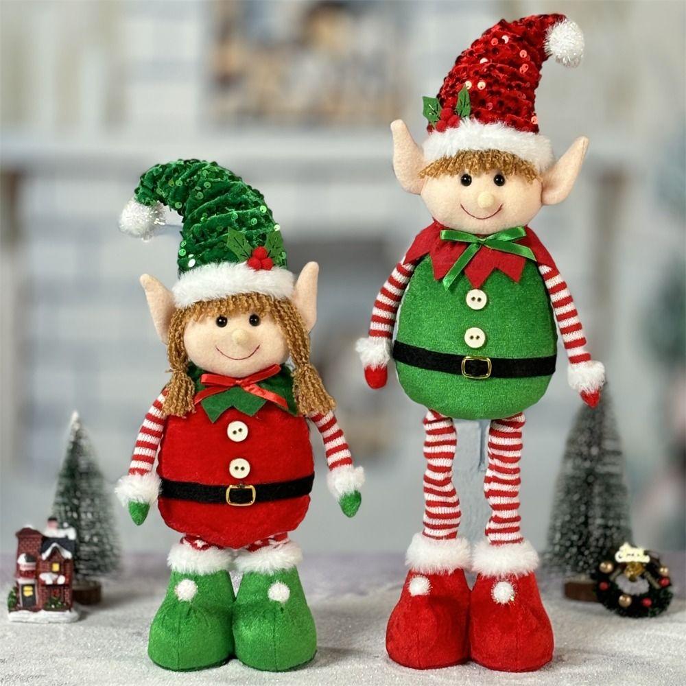 Red Green Elf Retractable Doll Ornaments Large Merry Christmas Decoration Xmas Festival Decor Boy
Red Green Elf Retractable Doll Ornaments Large Merry Christmas Decoration Xmas Festival Decor Boy