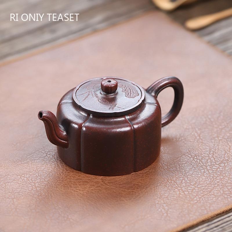 160ml Tradition Yixing Raw Ore Purple Clay Teapot Handmade Tea Pot Beauty Tea Infuser Kettle Chinese Zisha Tea Set Teaware
160ml Tradition Yixing Raw Ore Purple Clay Teapot Handmade Tea Pot Beauty Tea Infuser Kettle Chinese Zisha Tea Set Teaware