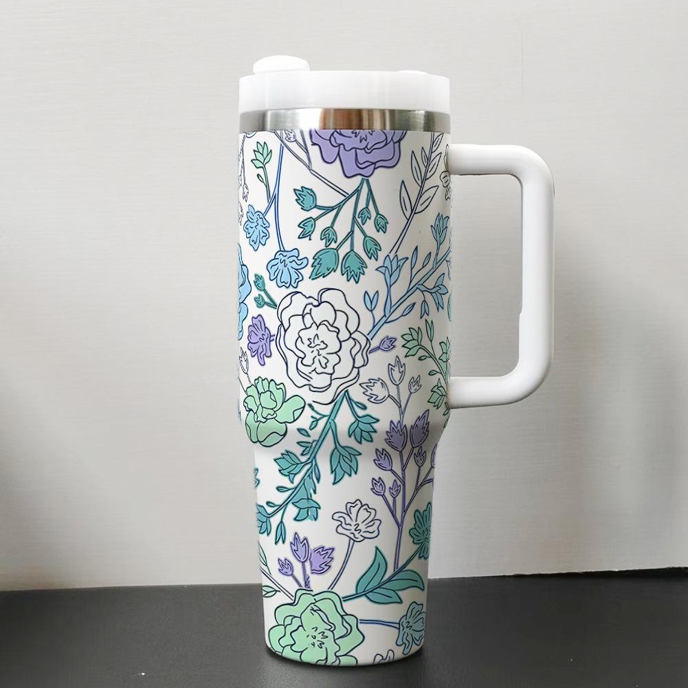 Flower Tumbler 40oz Ice Cup Large Capacity Car Cup Beer Cup 40oz
Flower Tumbler 40oz Ice Cup Large Capacity Car Cup Beer Cup 40oz