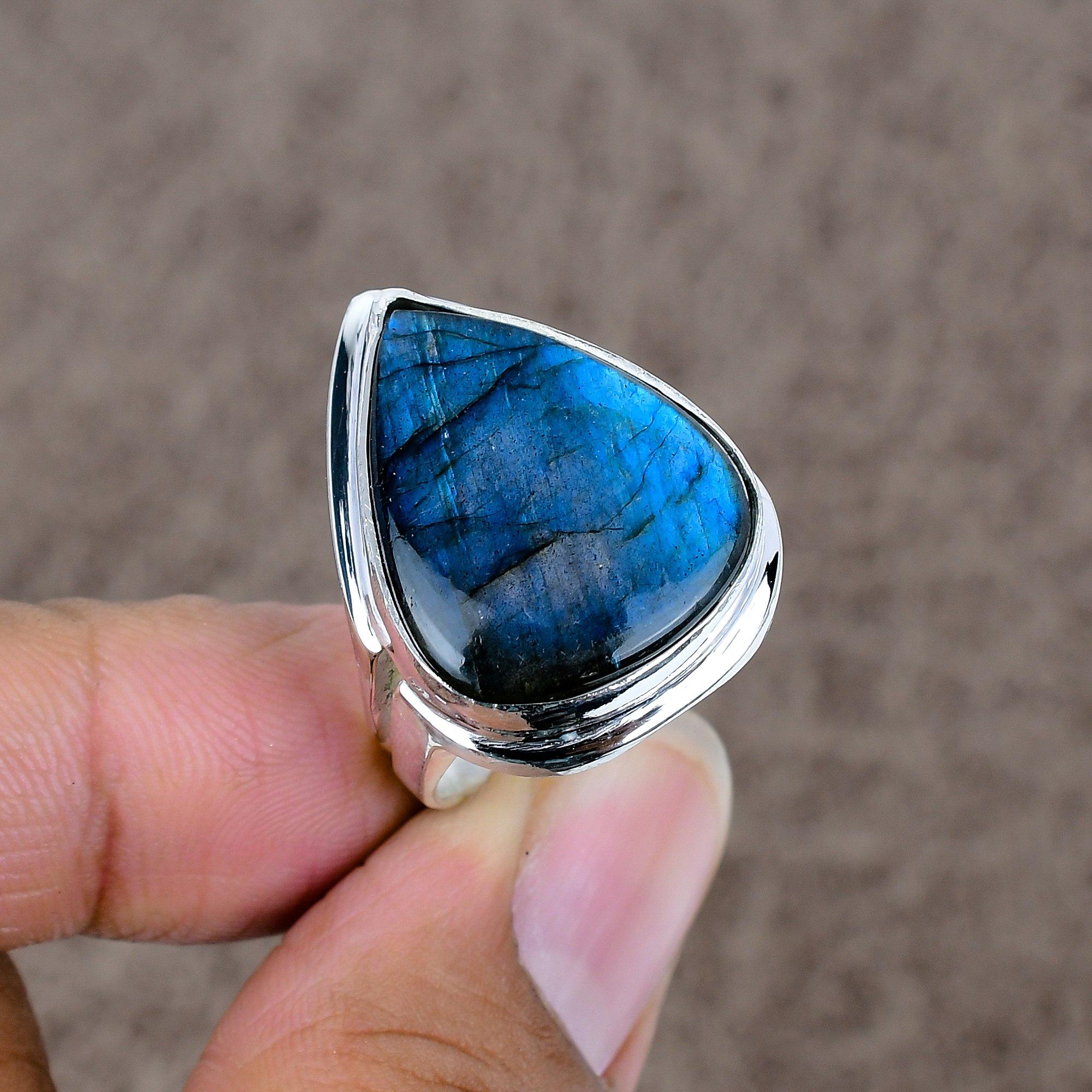 Labradorite Genstone Handmade 925 Sterling Silver Jewelry Ring Size 9 KKG-532
Labradorite Genstone Handmade 925 Sterling Silver Jewelry Ring Size 9 KKG-532