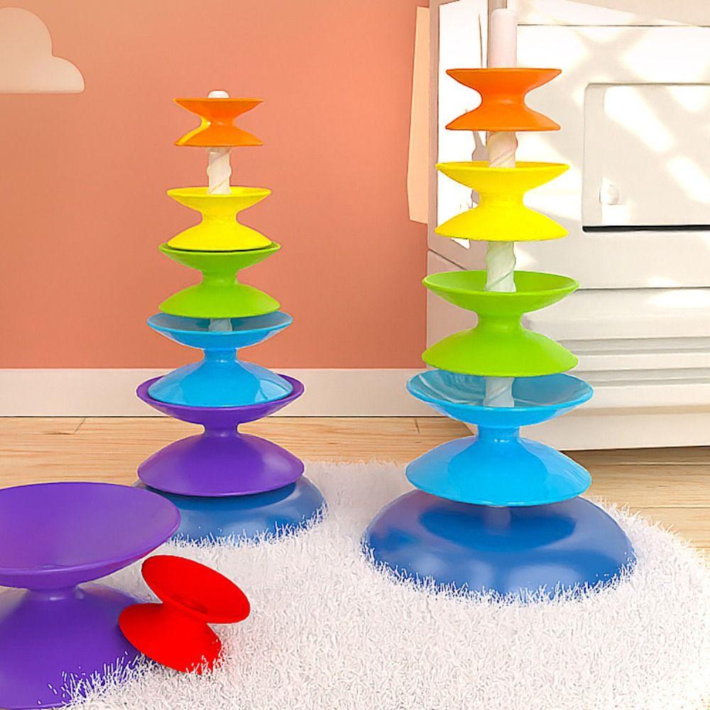 Rotating Rainbow Stacking Toys Montessori Toy Stacking Blocks Baby Toy Color Size Cognition 1set
Rotating Rainbow Stacking Toys Montessori Toy Stacking Blocks Baby Toy Color Size Cognition 1set