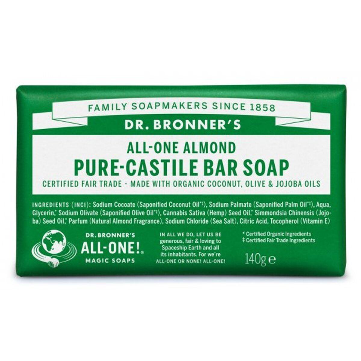 Dr. Bronner s Almond Soap 140g
Dr. Bronner s Almond Soap 140g