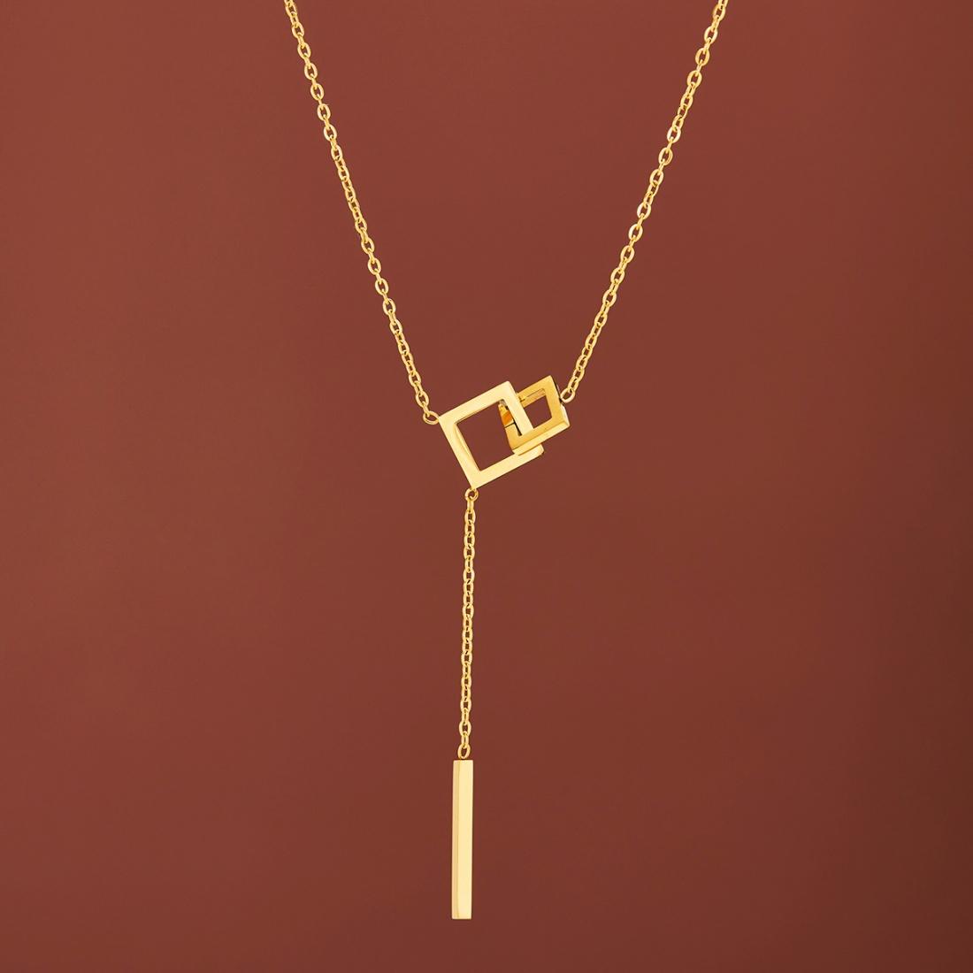 Geometric Square Tassel Pendant Necklace for Women Stainless Steel Gold Color Fashion Kpop Choker Chain MInimalist Zircon Gifts 40-45 cm
Geometric Square Tassel Pendant Necklace for Women Stainless Steel Gold Color Fashion Kpop Choker Chain MInimalist Zircon Gifts 40-45 cm