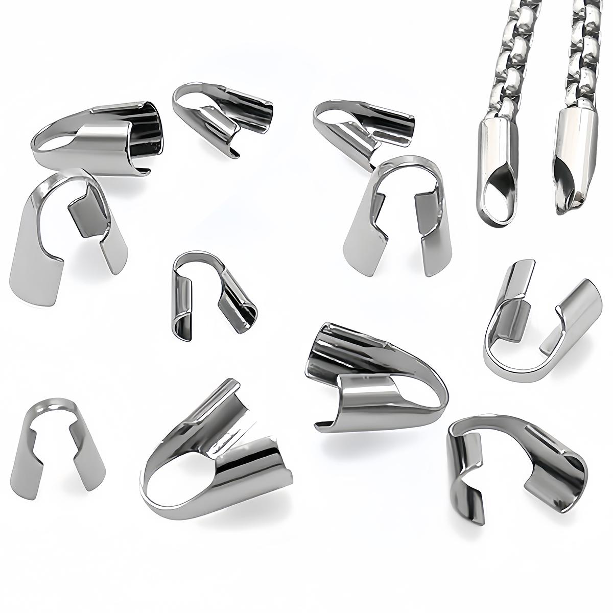 20-50Pcs Stainless Steel Cords Crimp End Beads Caps Leather Clip Tip Fold End Crimp for DIY Necklace Bracelet Jewelry Making 1.5mm x 50pcs
20-50Pcs Stainless Steel Cords Crimp End Beads Caps Leather Clip Tip Fold End Crimp for DIY Necklace Bracelet Jewelry Making 1.5mm x 50pcs