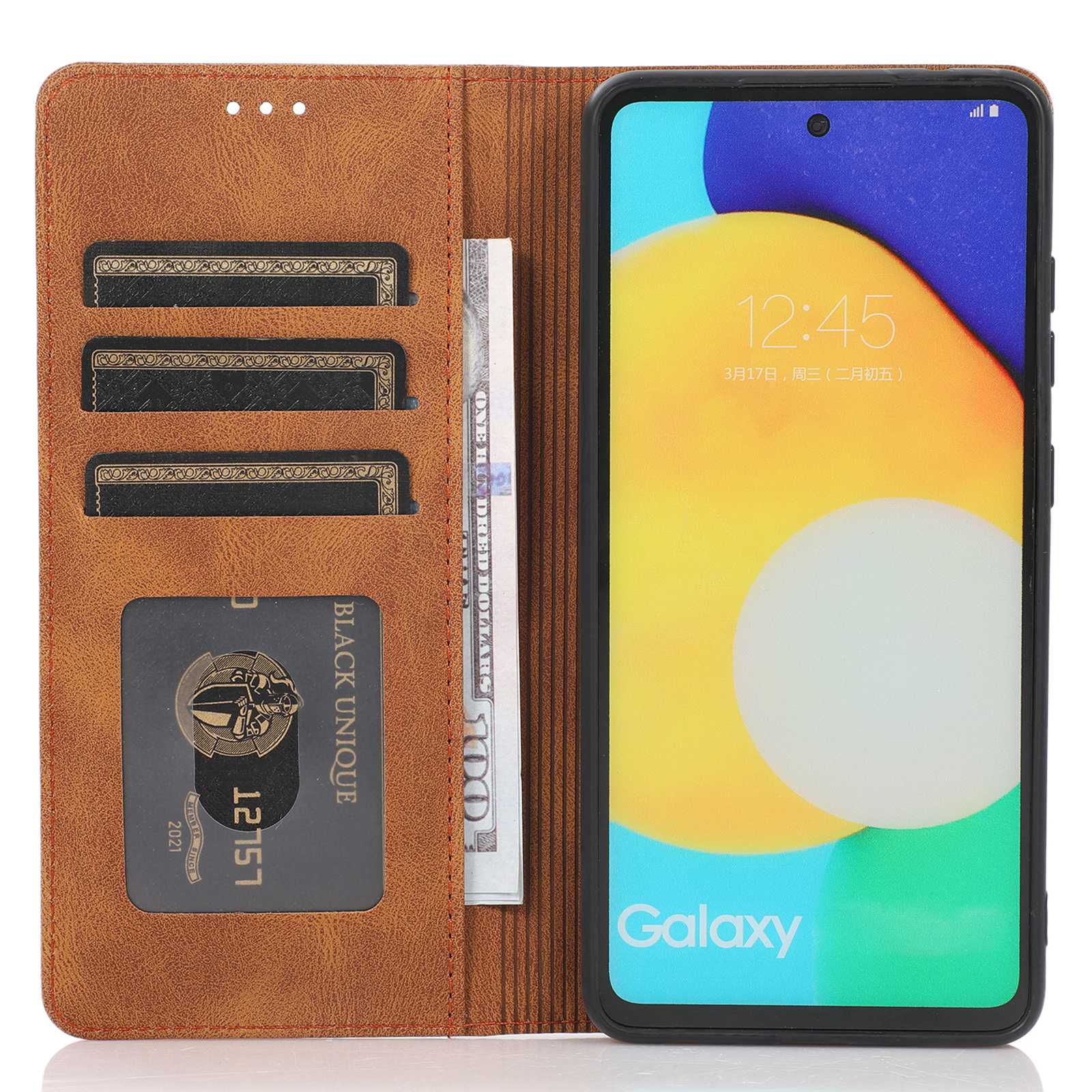 Shockproof Phone Wallet Case for Samsung Galaxy A23 5G (Global Version)/4G,Magnetic Closure Phone Cover Anti-scratch PU Leather Phone Shell Black
Shockproof Phone Wallet Case for Samsung Galaxy A23 5G (Global Version)/4G,Magnetic Closure Phone Cover Anti-scratch PU Leather Phone Shell Black