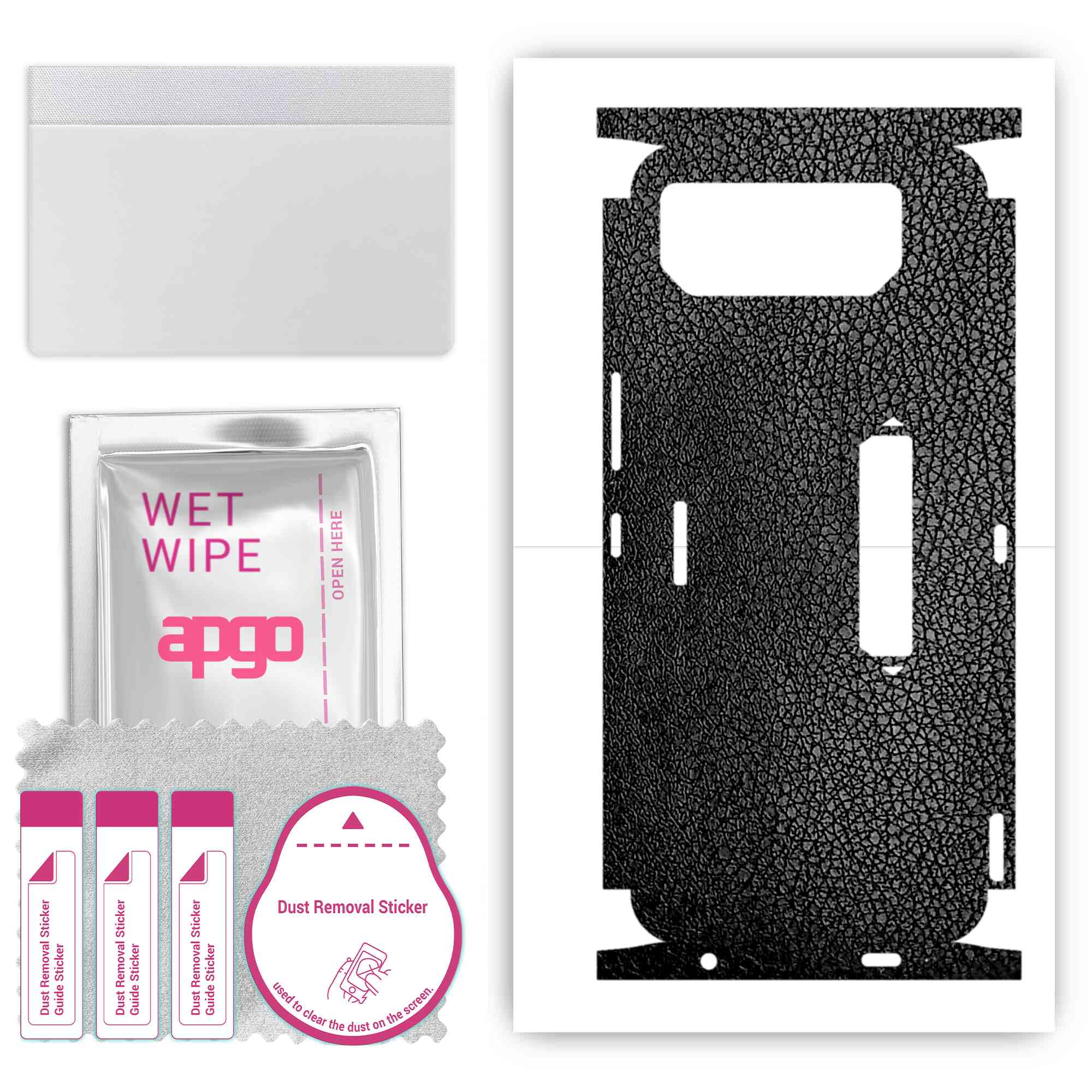 Apgo Protective Skin Sticker for the back+sides compatible with Asus ROG Phone 6, Full Wrap Film, Foil, Vinyl - Pattern Black Leather
Apgo Protective Skin Sticker for the back+sides compatible with Asus ROG Phone 6, Full Wrap Film, Foil, Vinyl - Pattern Black Leather