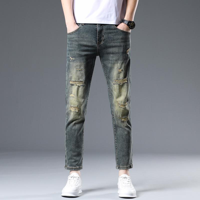 New Summer Jeans Slim Nine-point Stretch Casual Long Pants for Men 38
New Summer Jeans Slim Nine-point Stretch Casual Long Pants for Men 38