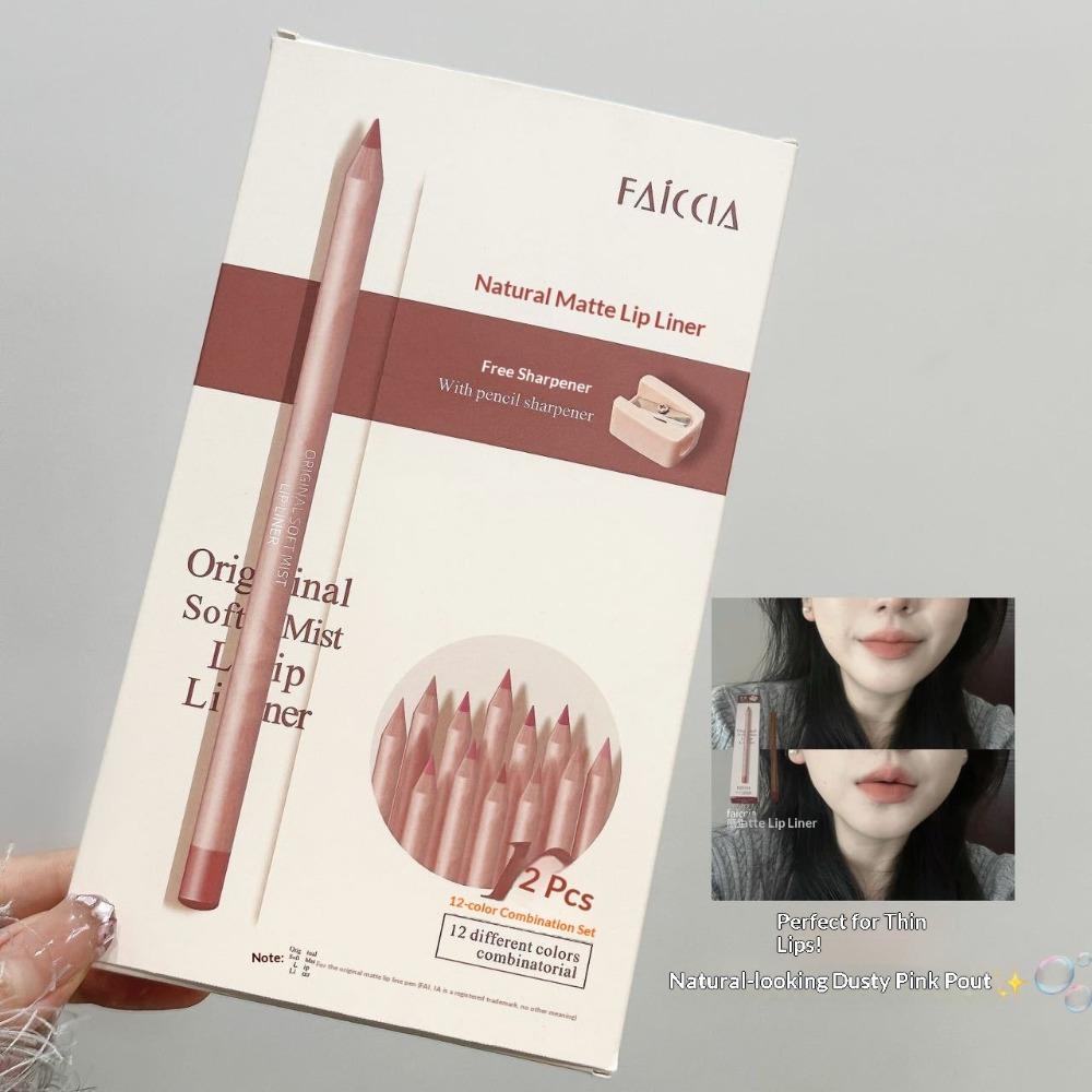 Feixi Lip Liner Female Hook Line Matte Non-fading Nude Soft Mist Ballpoint Pen Assembly Lipstick Pen 1pc
Feixi Lip Liner Female Hook Line Matte Non-fading Nude Soft Mist Ballpoint Pen Assembly Lipstick Pen 1pc