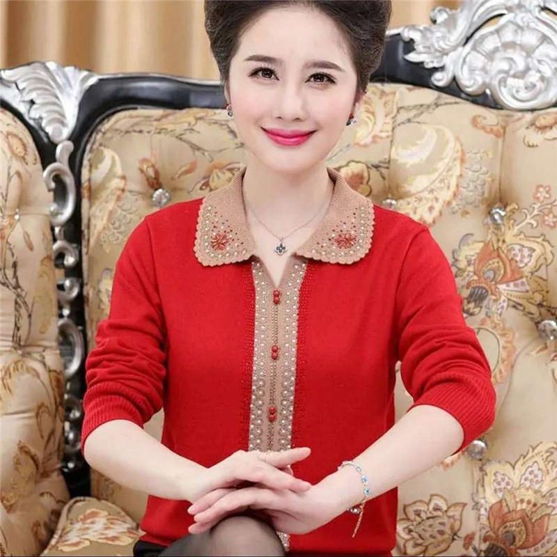 Жіночий нижній светр середнього віку Вільний пуловер Одяг великого розміру Зимовий светр XXXL червоний
Жіночий нижній светр середнього віку Вільний пуловер Одяг великого розміру Зимовий светр XXXL червоний