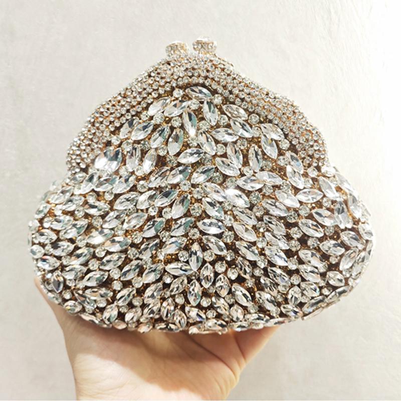 Rhinestone Evening Bag Gold/Red/Champagne Diamond Wedding Bridal Clutches Crystal Hard Metal Purses And Handbags Formal Party
Rhinestone Evening Bag Gold/Red/Champagne Diamond Wedding Bridal Clutches Crystal Hard Metal Purses And Handbags Formal Party
