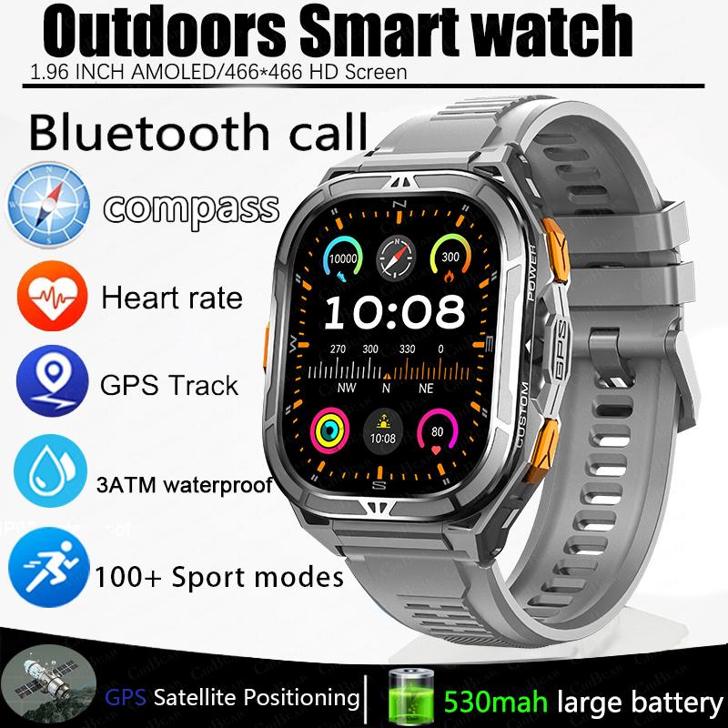 New Sport Smart Watch Men GPS Track 5ATM Waterproof Compass Heart Rate 530mAh Battery 1.96 AMOLED Screen BT Call Smartwatch
New Sport Smart Watch Men GPS Track 5ATM Waterproof Compass Heart Rate 530mAh Battery 1.96 AMOLED Screen BT Call Smartwatch