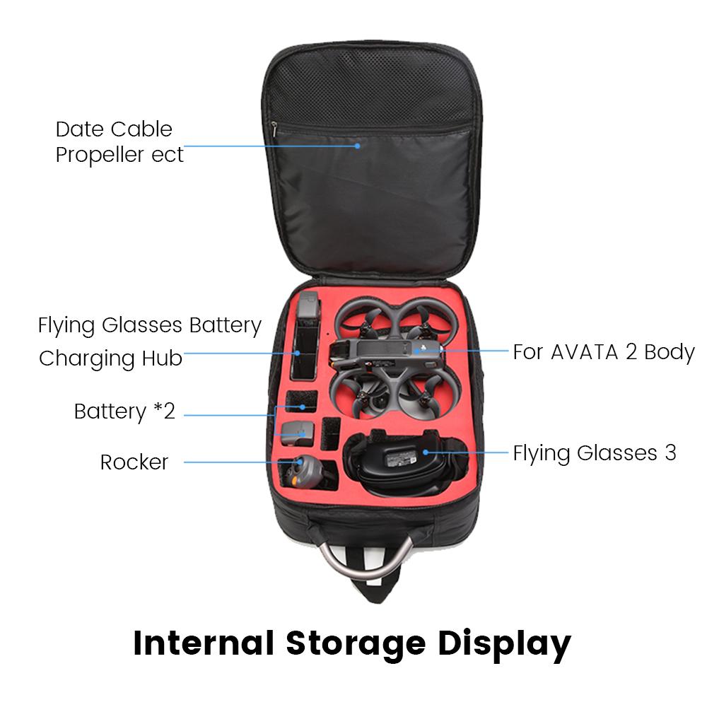 Bagpack For DJI Avata/Avata 2 Large Capacity Storage Bag Outdoor Travel Case For DJI Avata 2 Flight Glasses 3/2 Drone Accessorie
Bagpack For DJI Avata/Avata 2 Large Capacity Storage Bag Outdoor Travel Case For DJI Avata 2 Flight Glasses 3/2 Drone Accessorie