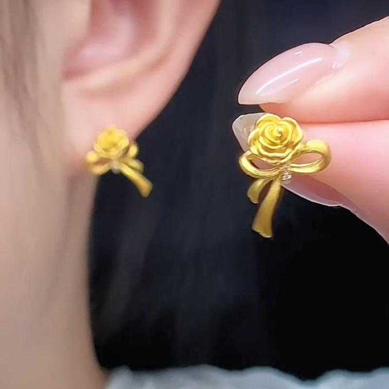 24 Silver Needle Zircon Bow Flower Stud Earrings Light Luxury Premium Temperament Earrings Fashion Earrings
24 Silver Needle Zircon Bow Flower Stud Earrings Light Luxury Premium Temperament Earrings Fashion Earrings
