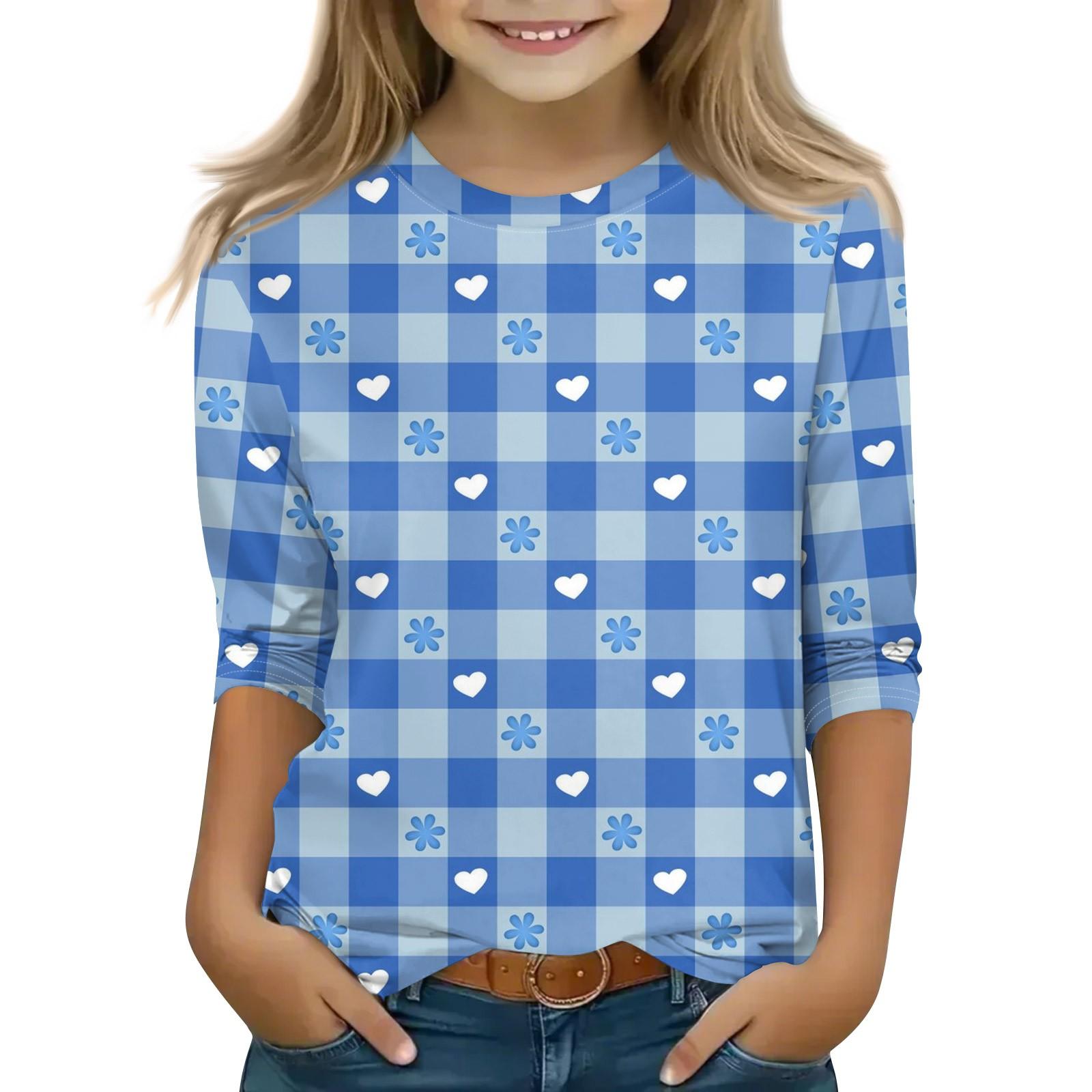 Топы с принтом для девочек 5-16 лет с круглым вырезом и рукавами 3/4 Футболки Модные топы Наряды Футболки 120 синий
Топы с принтом для девочек 5-16 лет с круглым вырезом и рукавами 3/4 Футболки Модные топы Наряды Футболки 120 синий