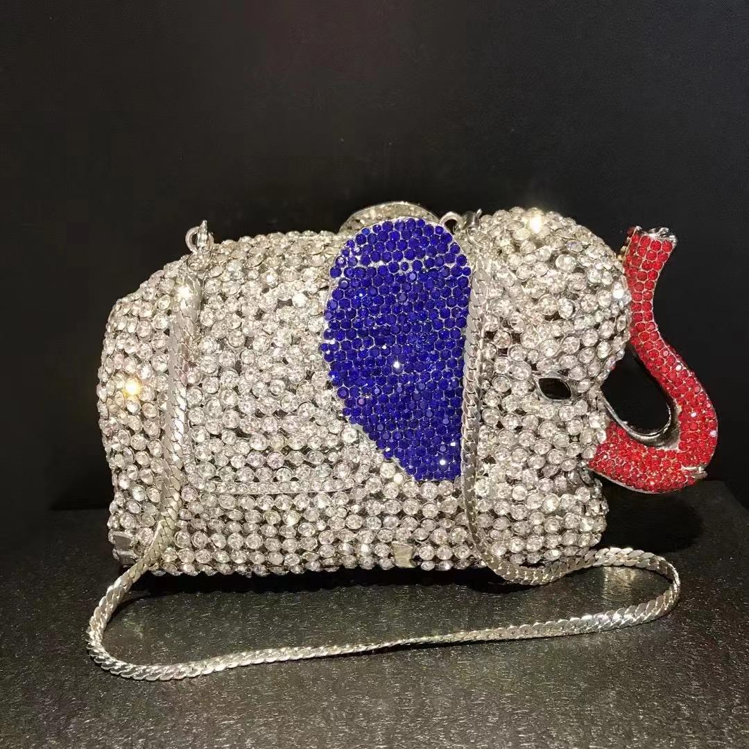 WHTUOHENG Elephant Style Crystal Evening Clutch Bags Women Wedding PurseLadies Prom Party Handbags Green/Gold Rhinestone Clutch 18cmX10cmX6cm
WHTUOHENG Elephant Style Crystal Evening Clutch Bags Women Wedding PurseLadies Prom Party Handbags Green/Gold Rhinestone Clutch 18cmX10cmX6cm