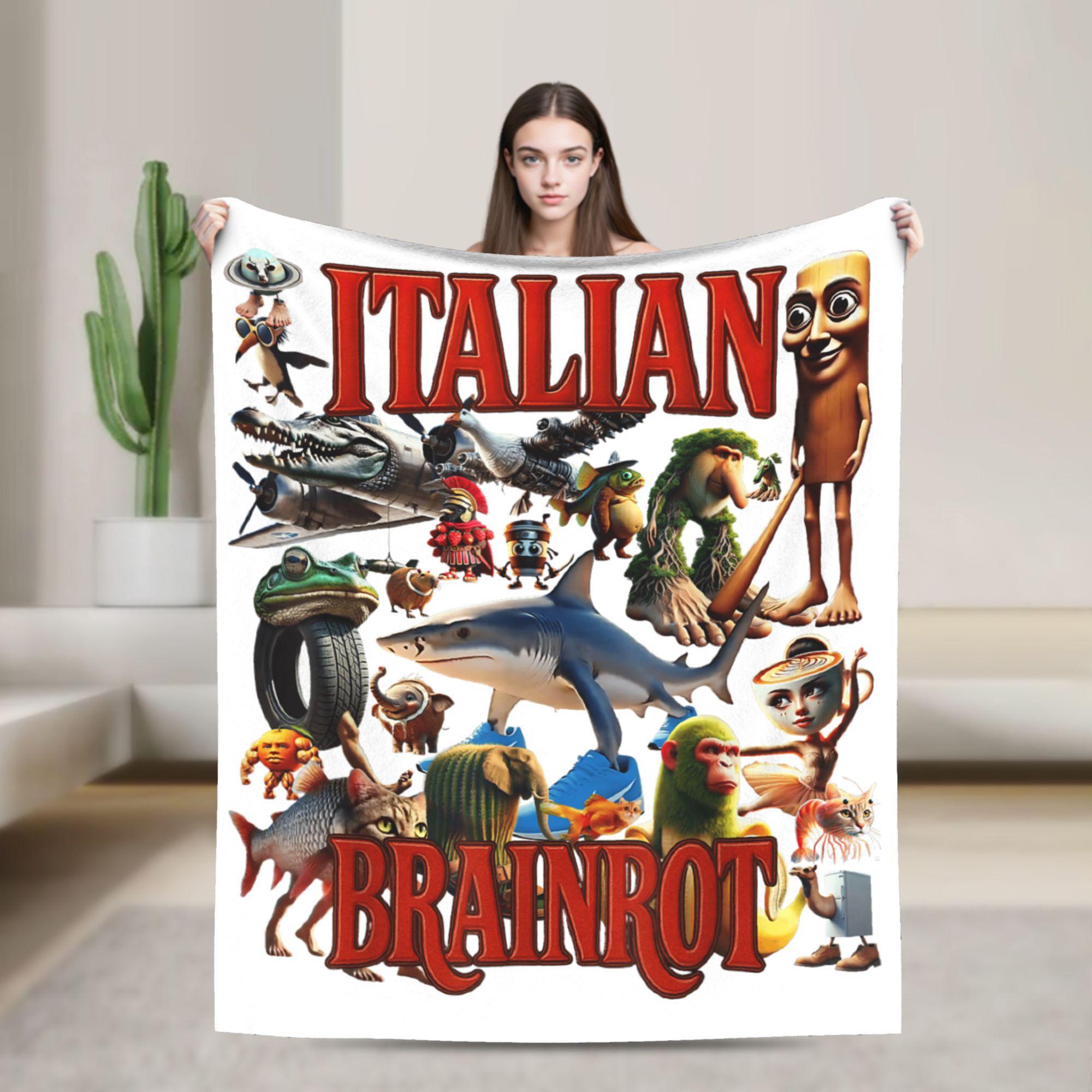 Italian Brainrot AI Genarated Animals Blankets Flannel All Season Gen Z Multifunction Soft Throw Blanket for Sofa Bedroom Quilt 30x40in
Italian Brainrot AI Genarated Animals Blankets Flannel All Season Gen Z Multifunction Soft Throw Blanket for Sofa Bedroom Quilt 30x40in