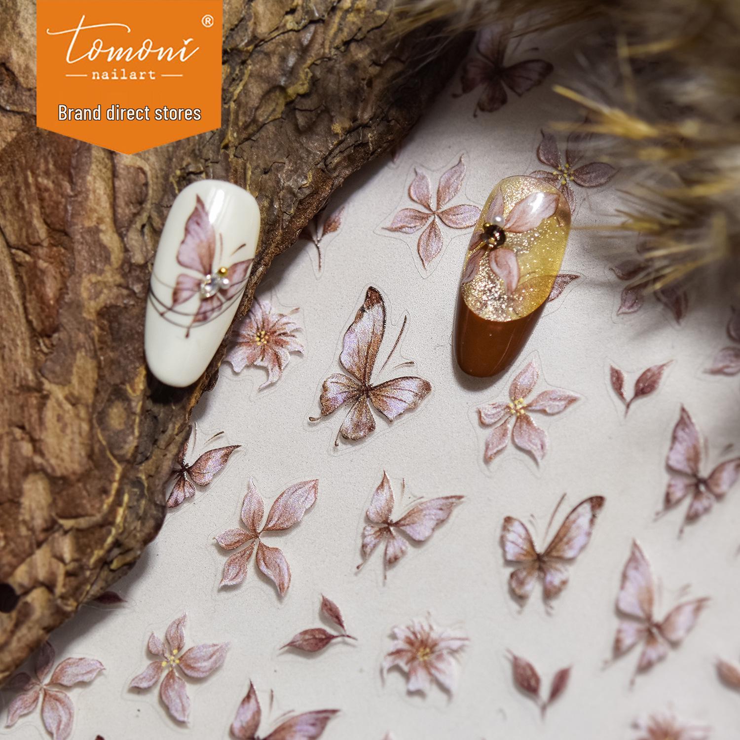 Tomoni Thin & Durable Nail Stickers - Popular Japanese Stationery for Kids: Dry Leaf & Butterfly Nail Art Stickers
Tomoni Thin & Durable Nail Stickers - Popular Japanese Stationery for Kids: Dry Leaf & Butterfly Nail Art Stickers