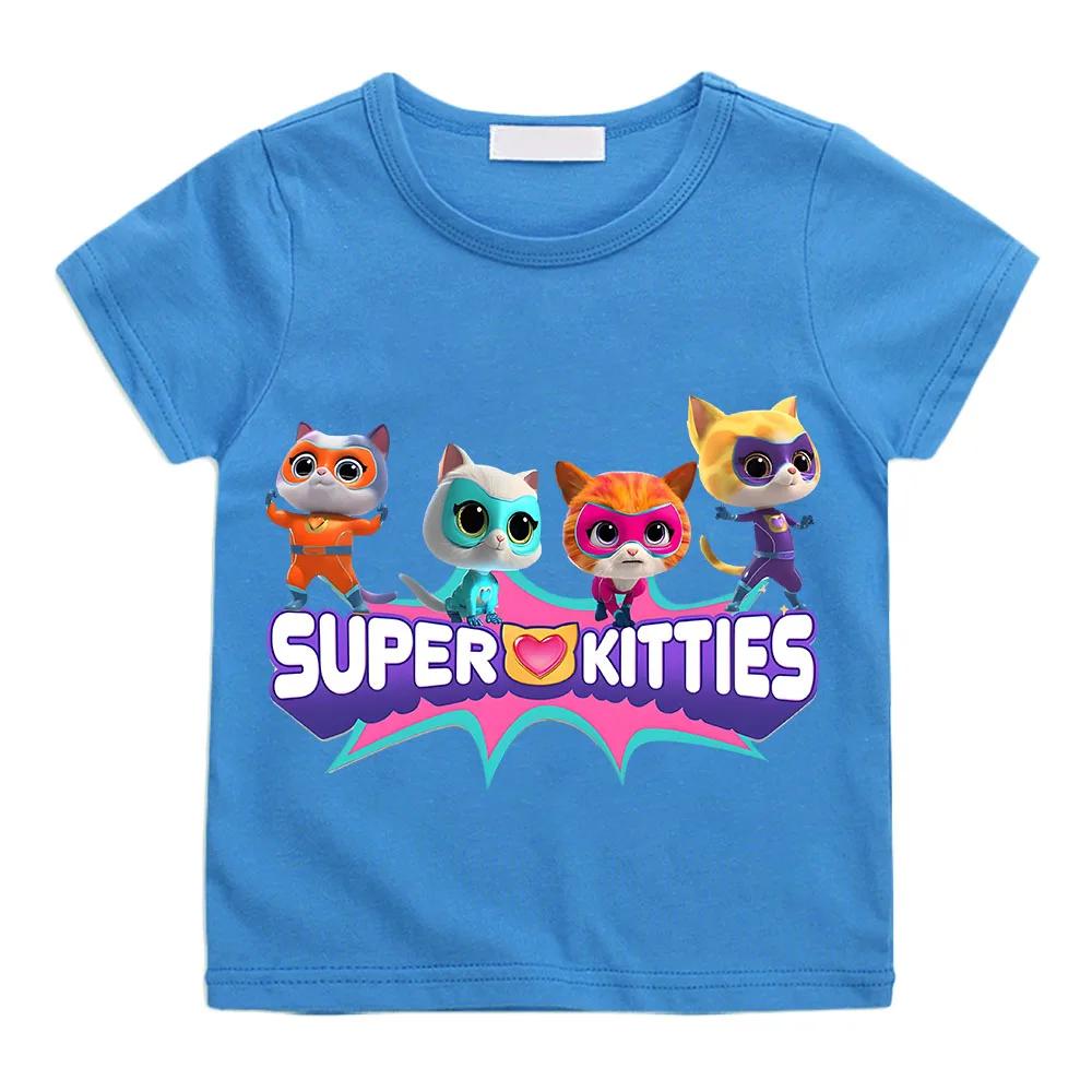 Літній дитячий повсякденний топ з принтом мультфільму SuperKitties для дівчаток, коротким рукавом, новинка 2025 року 160
Літній дитячий повсякденний топ з принтом мультфільму SuperKitties для дівчаток, коротким рукавом, новинка 2025 року 160