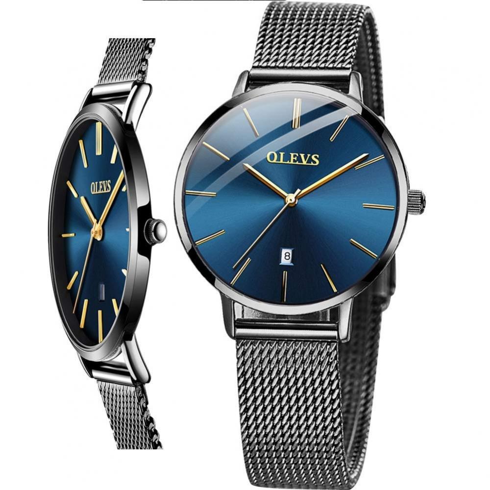 OlevS Lady Watch Black Band Blue Dial Gold Quartz Women S Watch caSual faShion Women S Gift Watch
OlevS Lady Watch Black Band Blue Dial Gold Quartz Women S Watch caSual faShion Women S Gift Watch
