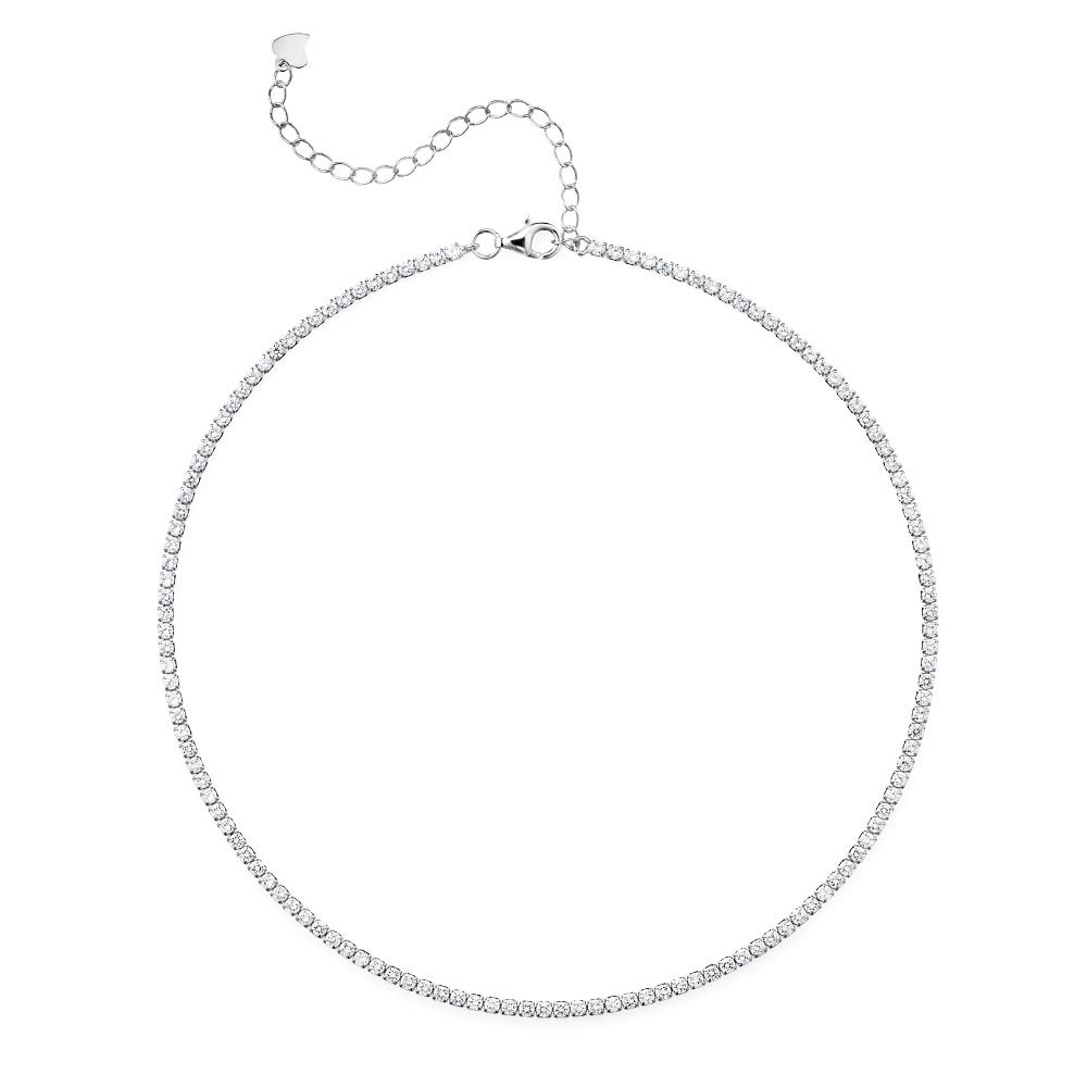 Gift from New York Tennis Choker Necklace for 13ct Platinum 925 Perfect for Gift Women, Plated, Silver, Hypoallergenic, Women, платиновий
Gift from New York Tennis Choker Necklace for 13ct Platinum 925 Perfect for Gift Women, Plated, Silver, Hypoallergenic, Women, платиновий