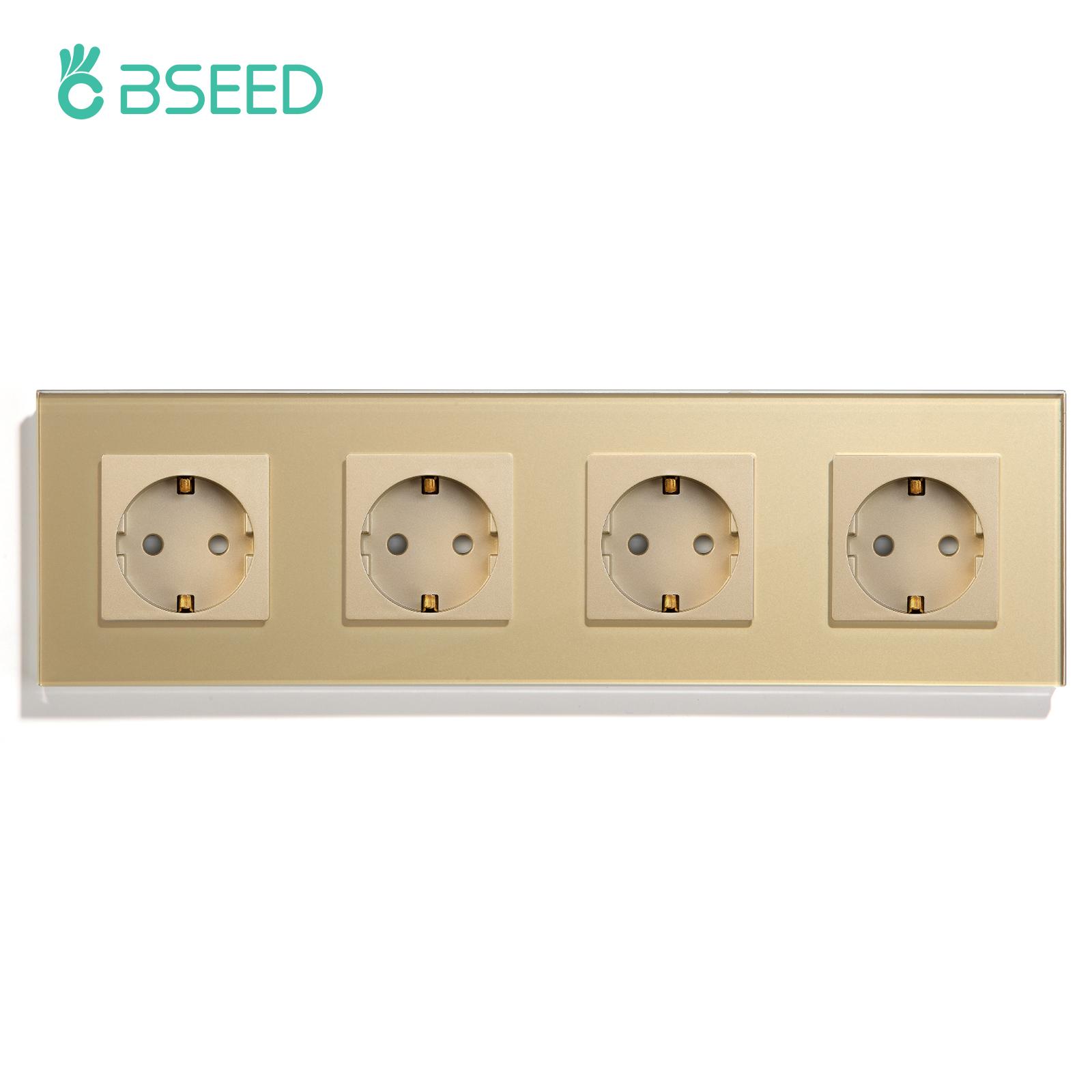 Одинарна настінна розетка BSEED з портами USB Type-C Подвійна скляна розетка Потрійні електричні розетки Розетки 16A Золота 110-250V
Одинарна настінна розетка BSEED з портами USB Type-C Подвійна скляна розетка Потрійні електричні розетки Розетки 16A Золота 110-250V