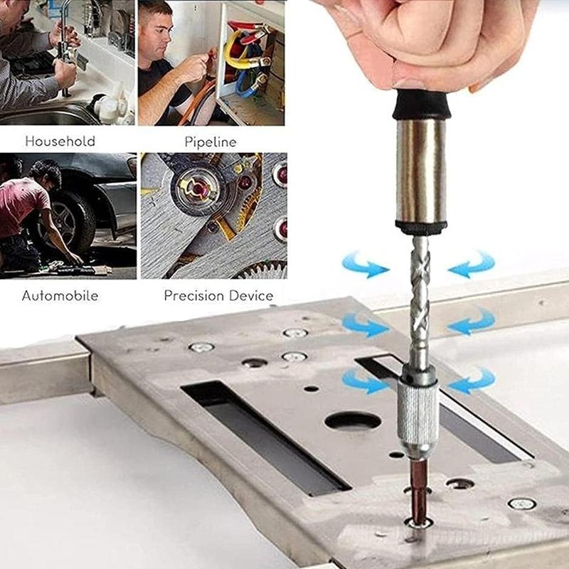 Push Pull Ratchet Screwdriver Set CR-V Spiral Ratchet Screwdriver Semi Automatic Spiral Ratchet Screwdriver with 5 Heads commmon
Push Pull Ratchet Screwdriver Set CR-V Spiral Ratchet Screwdriver Semi Automatic Spiral Ratchet Screwdriver with 5 Heads commmon