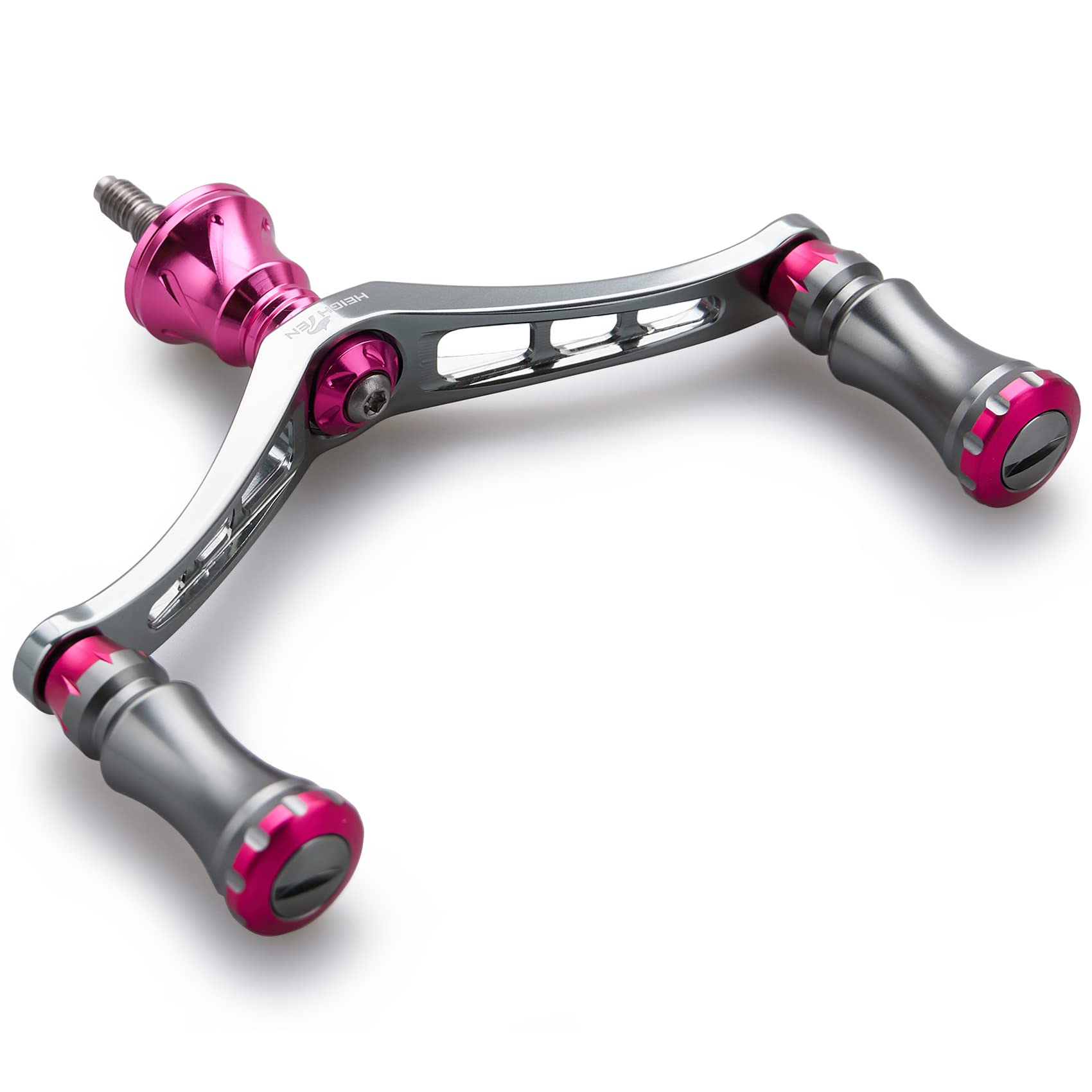 HEIGHTEN 92mm Reel Handle with 15mm Knob for Daiwa and Universal Spinning Reels Chess Series Shimano, (Gunmetal & Pink) (577)
HEIGHTEN 92mm Reel Handle with 15mm Knob for Daiwa and Universal Spinning Reels Chess Series Shimano, (Gunmetal & Pink) (577)