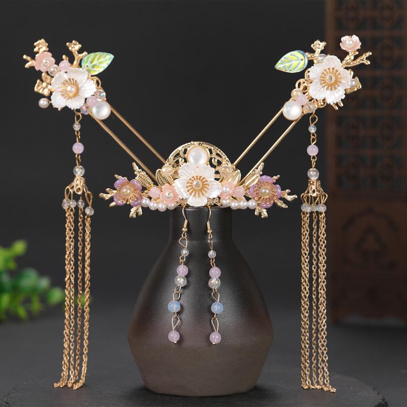 Набор шелковых заколок-кистей ручной работы в стиле ханьфу для детей
Набор шелковых заколок-кистей ручной работы в стиле ханьфу для детей