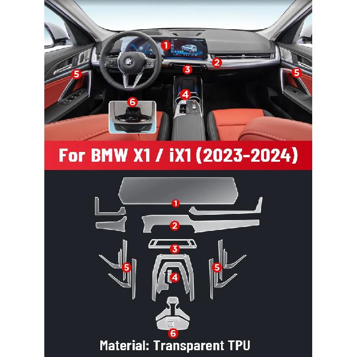 Anti-scratch Car Interior Center Console Media Dashboard Navigation TPU Protector Film For BMW X1 iX1 U11 U12 2024 Sticker Right rudder driving
Anti-scratch Car Interior Center Console Media Dashboard Navigation TPU Protector Film For BMW X1 iX1 U11 U12 2024 Sticker Right rudder driving