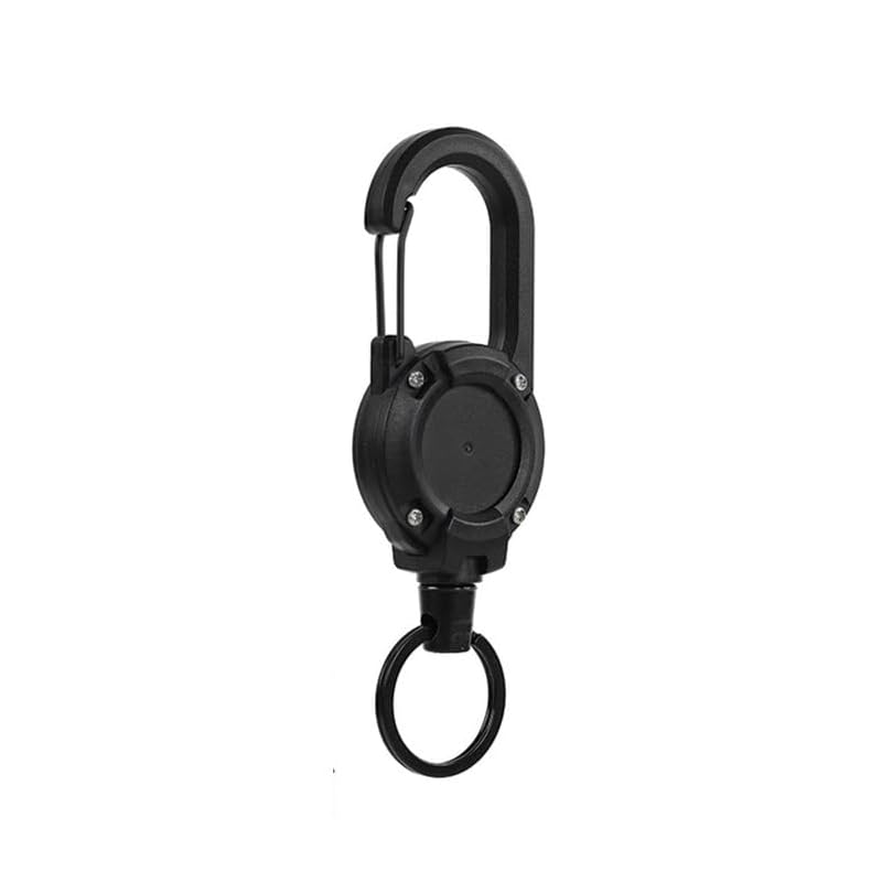 CRAZY SHARK reel keychain powerful carabiner pin-on reel key reel metal wire Maximum 60cm key chain extend Durable Loss prevention
CRAZY SHARK reel keychain powerful carabiner pin-on reel key reel metal wire Maximum 60cm key chain extend Durable Loss prevention