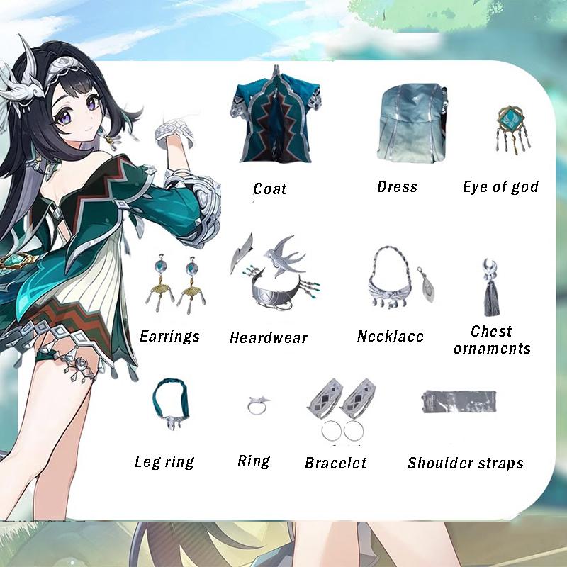 Игра Genshin Impact Лань Янь Костюм для косплея Весенний Тканый из Нефрита Лань Янь Женский Костюм на Хэллоуин Женский Костюм для вечеринки S
Игра Genshin Impact Лань Янь Костюм для косплея Весенний Тканый из Нефрита Лань Янь Женский Костюм на Хэллоуин Женский Костюм для вечеринки S