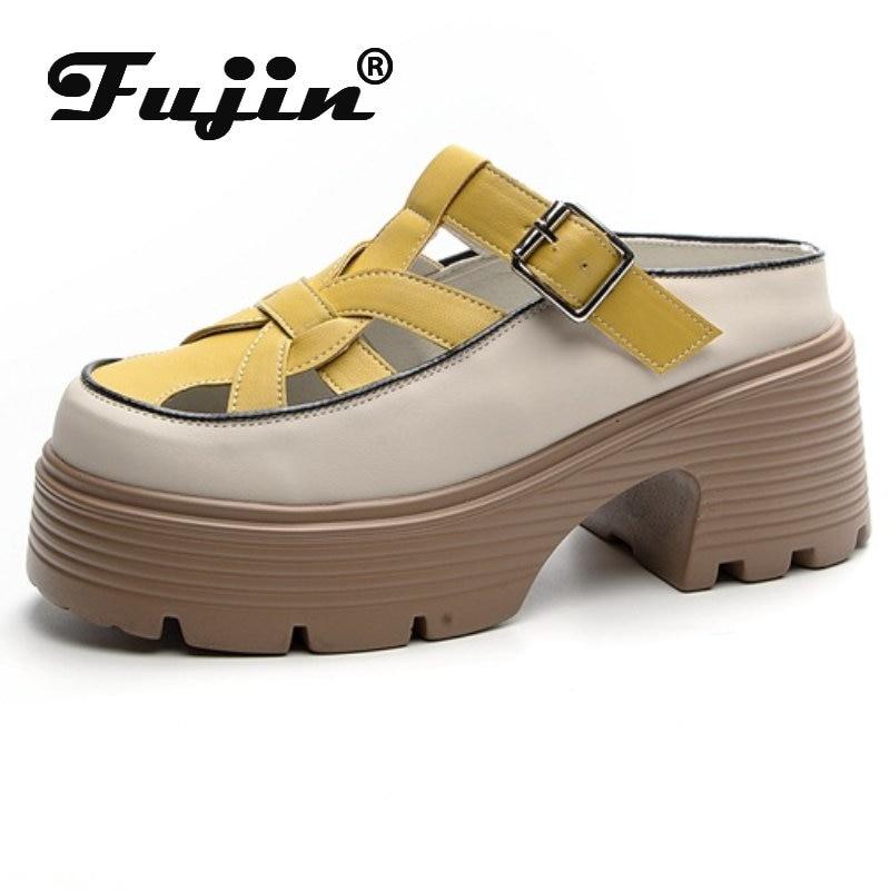 Fujin 7,5 см из натуральной кожи, модные женские туфли на танкетке, увеличивающие рост, модные женские тапочки без шнуровки, повседневная женская обувь 33 жёлтый
Fujin 7,5 см из натуральной кожи, модные женские туфли на танкетке, увеличивающие рост, модные женские тапочки без шнуровки, повседневная женская обувь 33 жёлтый