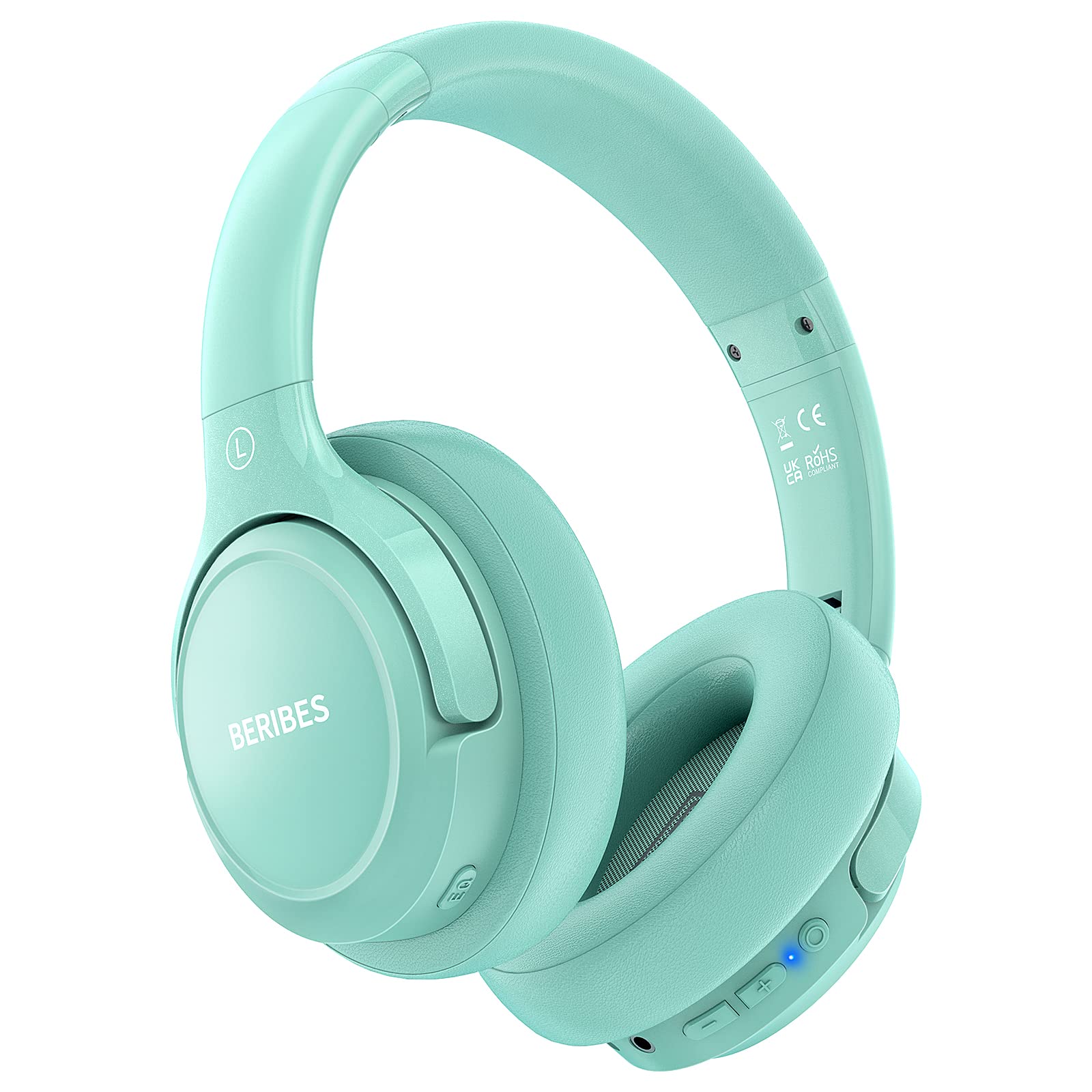 BERIBES Headphones Bluetooth 55 Hours Playback 3 EQ Modes Wireless Headphones Weighs Only 180g Comfortable Fit HD Microphone Headphones HIFI Built-in зелений
BERIBES Headphones Bluetooth 55 Hours Playback 3 EQ Modes Wireless Headphones Weighs Only 180g Comfortable Fit HD Microphone Headphones HIFI Built-in зелений
