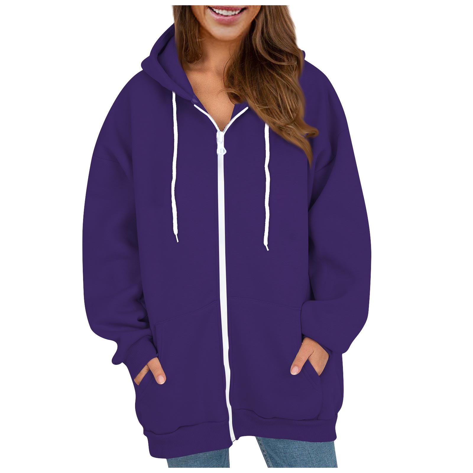 Женское осенне-зимнее модное однотонное пальто на молнии с длинными рукавами и спортивным дизайном на пуговицах для фитнеса, повседневное однотонное пальто с начесом (с карманами) XL фиолетовый
Женское осенне-зимнее модное однотонное пальто на молнии с длинными рукавами и спортивным дизайном на пуговицах для фитнеса, повседневное однотонное пальто с начесом (с карманами) XL фиолетовый