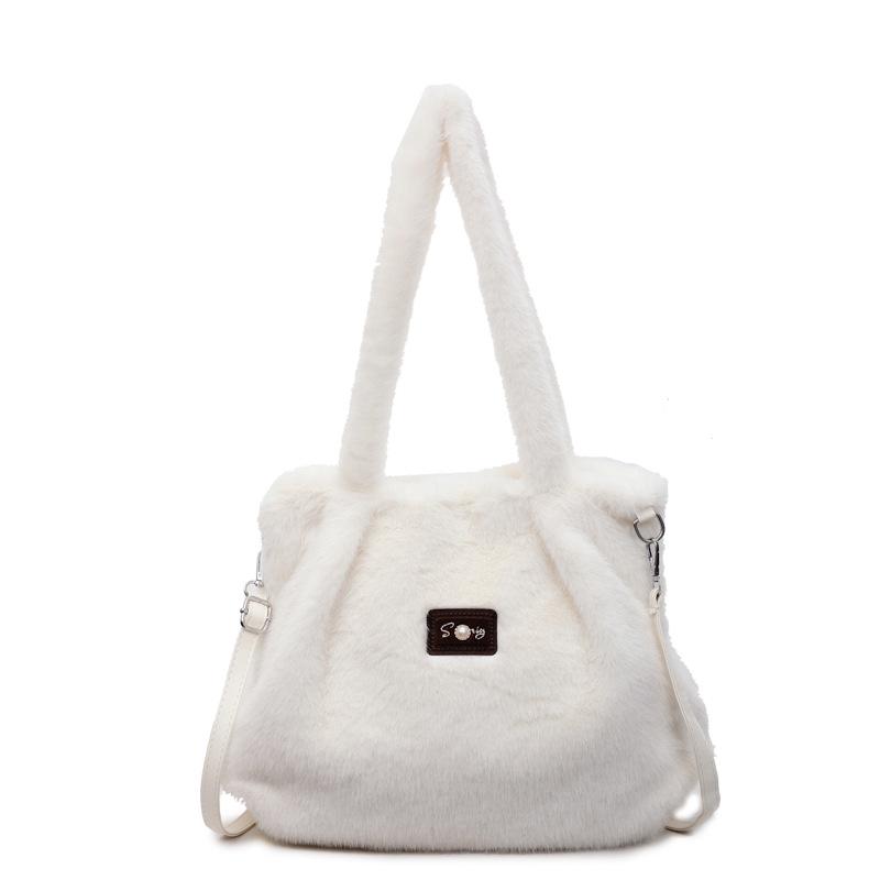 Женская плюшевая сумка-тоут для通勤 высокого класса: Осень/Зима 2025 Минималистичная сумка на плечо и подмышку грязно-белый
Женская плюшевая сумка-тоут для通勤 высокого класса: Осень/Зима 2025 Минималистичная сумка на плечо и подмышку грязно-белый