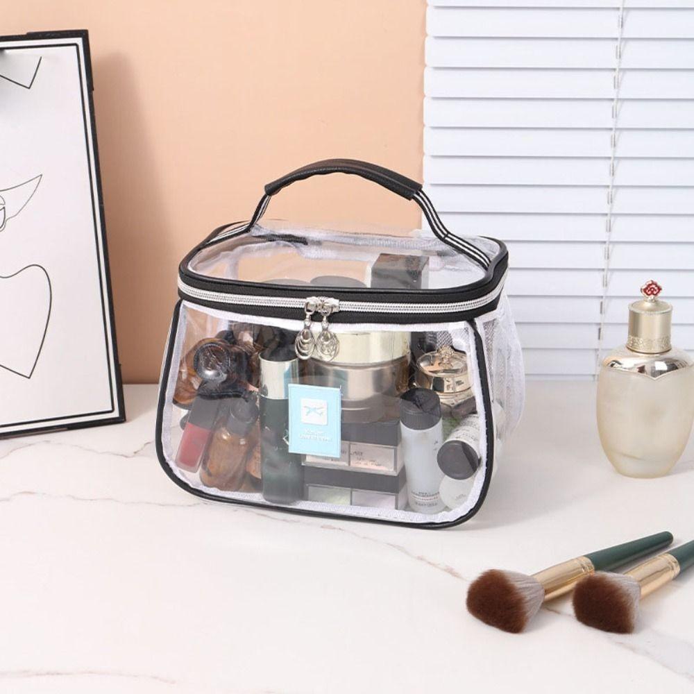 New PVC Wash Bag Transparent Large Capacity Cosmetic Bag Handheld Waterproof Makeup Storage Bag Women прозрачный
New PVC Wash Bag Transparent Large Capacity Cosmetic Bag Handheld Waterproof Makeup Storage Bag Women прозрачный