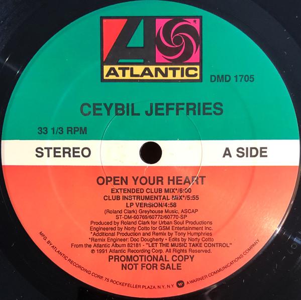 12inch Record CEYBIL JEFFERIES - Open Your Heart DMD1705 Atlantic 1991 US Dance & Electronica Used
12inch Record CEYBIL JEFFERIES - Open Your Heart DMD1705 Atlantic 1991 US Dance & Electronica Used