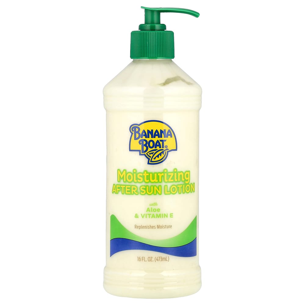 Banana Boat Moisturizing After Sun Lotion with Aloe & Vitamin E, 473ml (16 fl oz)
Banana Boat Moisturizing After Sun Lotion with Aloe & Vitamin E, 473ml (16 fl oz)