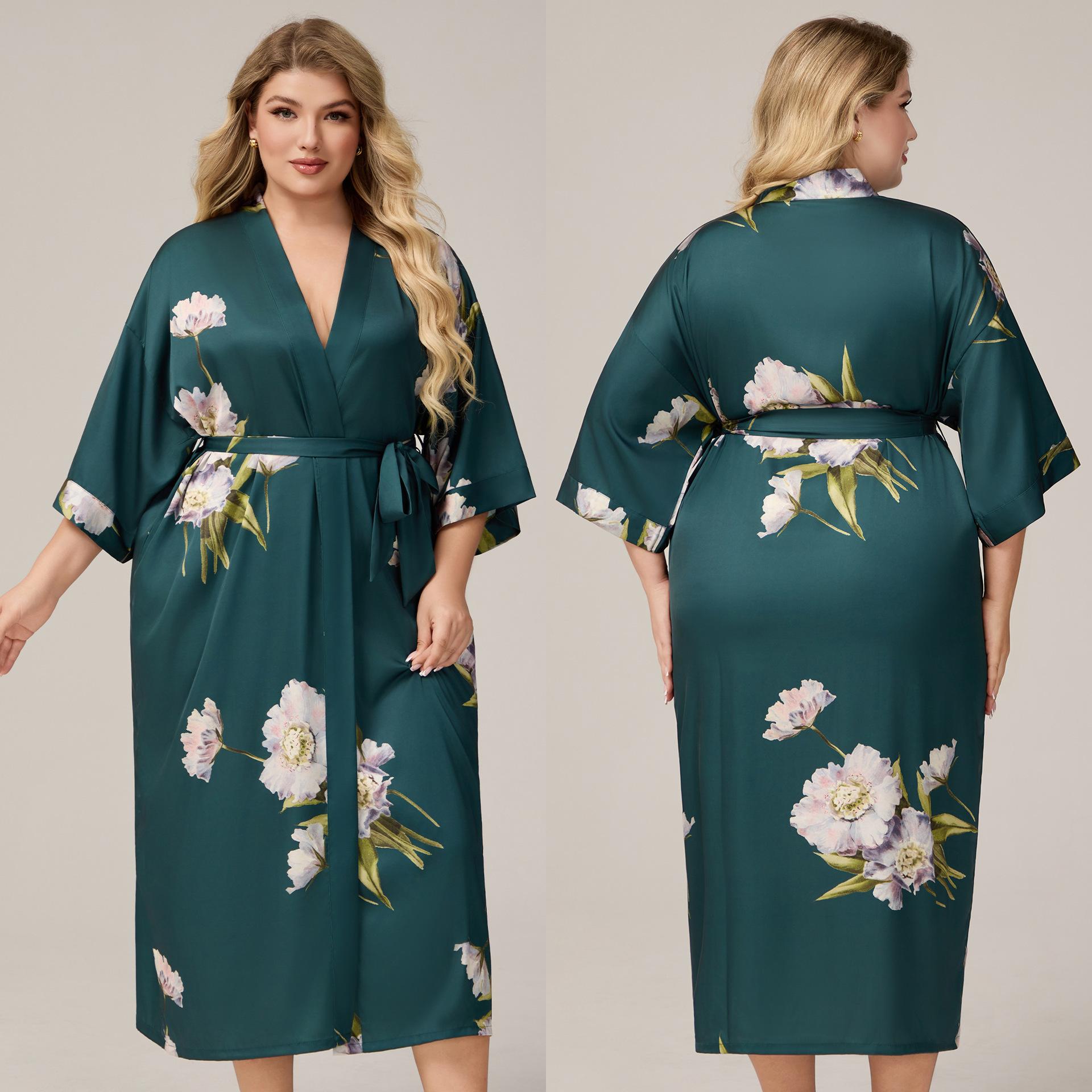 Large size pajamas Yaoting new satin pajamas women s summer light luxury ice silk cool nightgown bathrobe loungewear 2669 one size (fits up to 90kg)
Large size pajamas Yaoting new satin pajamas women s summer light luxury ice silk cool nightgown bathrobe loungewear 2669 one size (fits up to 90kg)