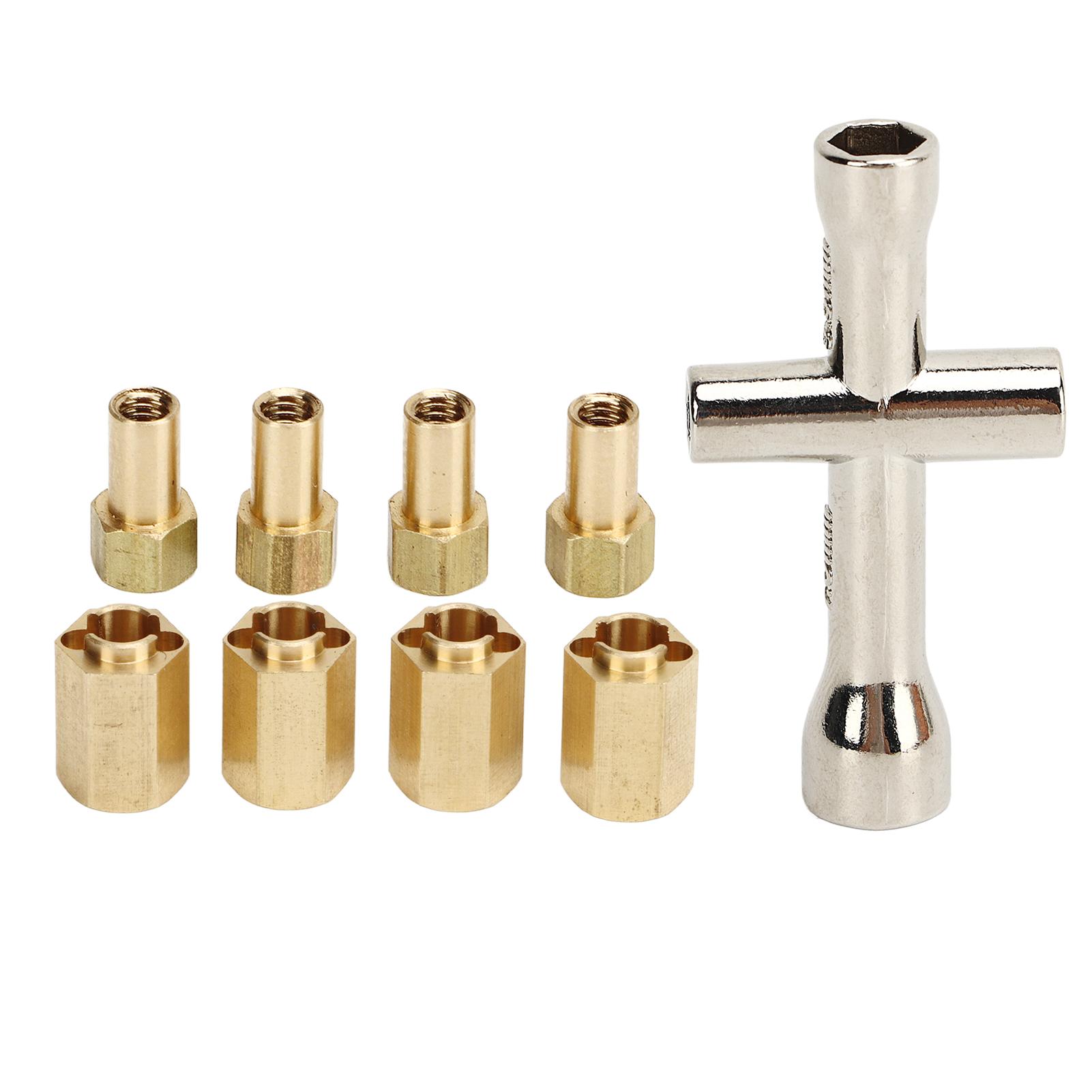 7mm Brass Wheel Hex Hub Extenders RC Wheel Spacers Brass Extended Combiner with Cross Wrench for Traxxas 1/18 RC Crawler Car Upgrade Parts
7mm Brass Wheel Hex Hub Extenders RC Wheel Spacers Brass Extended Combiner with Cross Wrench for Traxxas 1/18 RC Crawler Car Upgrade Parts
